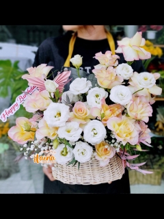 10 Giỏ Hoa Ban Mai